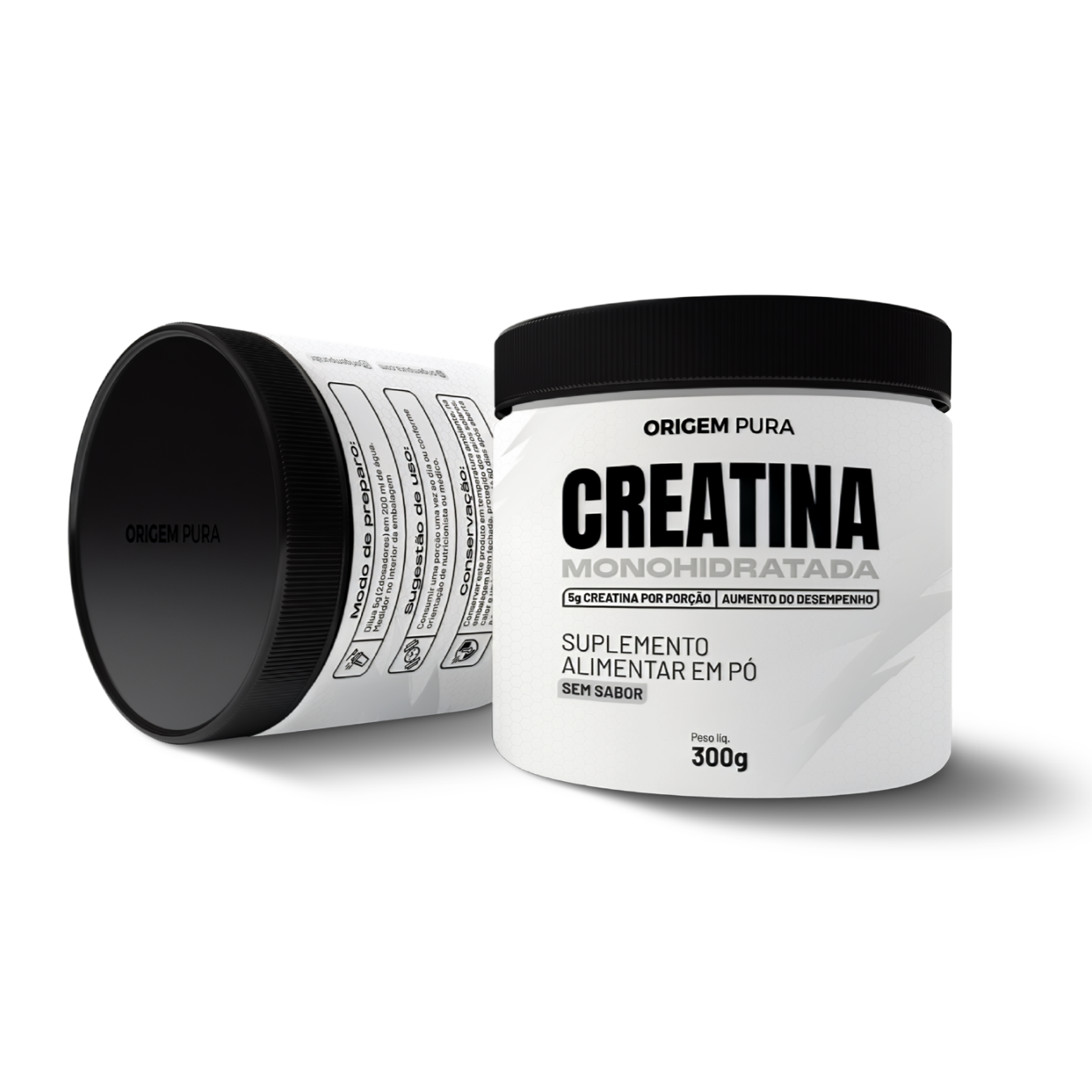 CREATINA MONOHIDRATADA - SEM SABOR 300g
